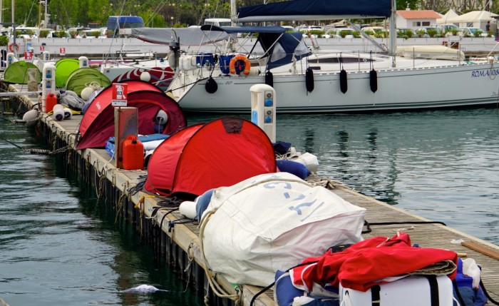 No, this is not a homeless camp in California